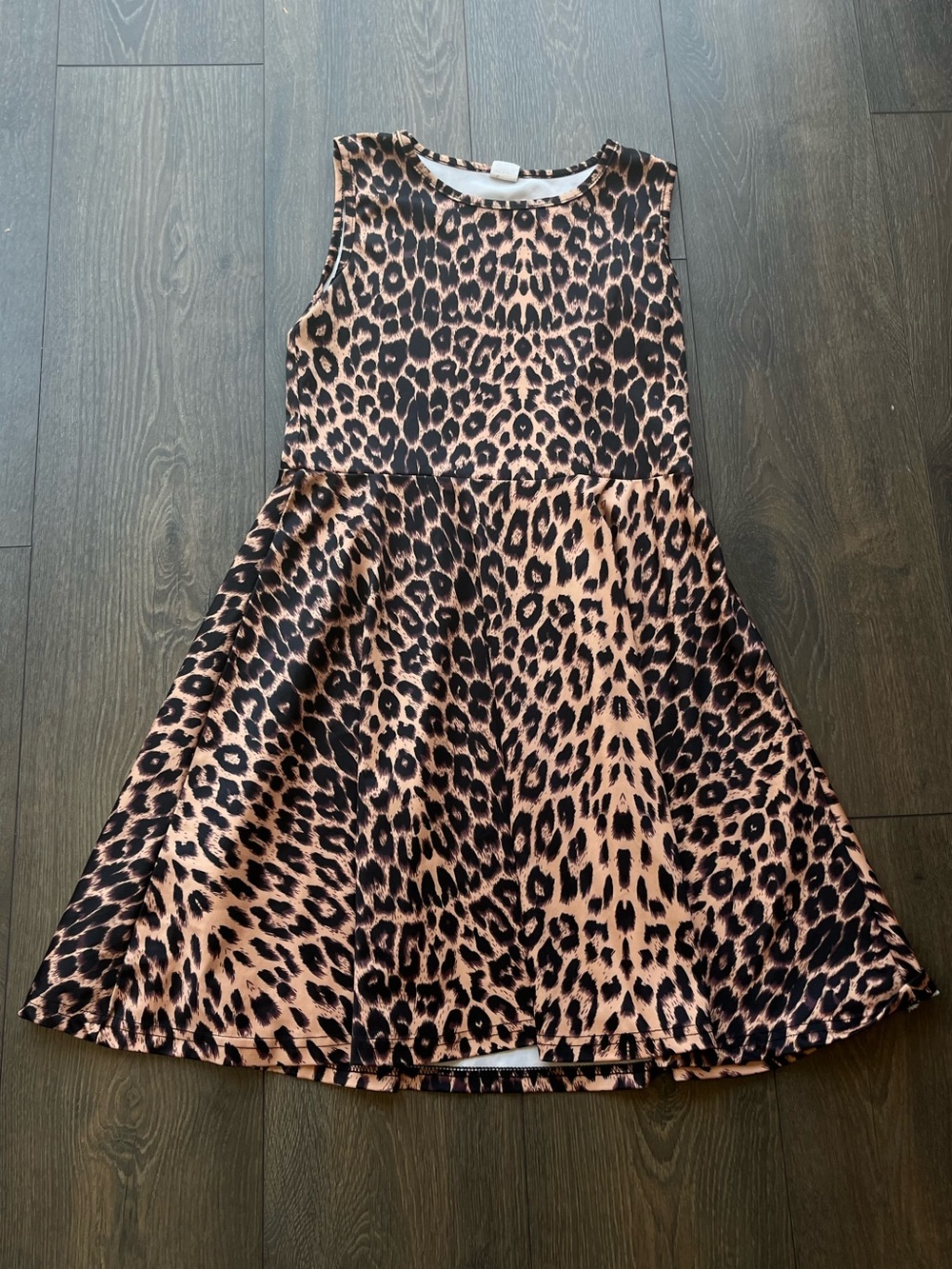 Leopard Print Sleeveless Dress